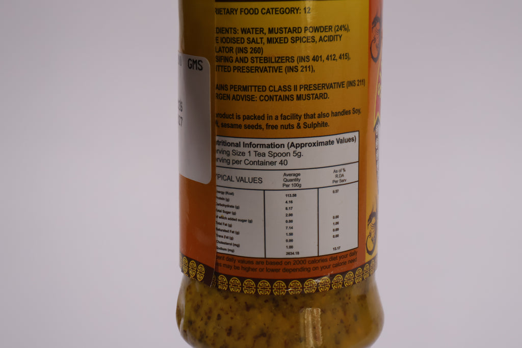 Mustard Kasundi 200gm